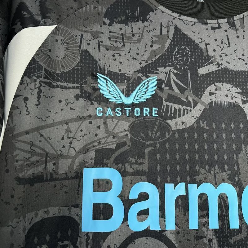 24/25 Bayer Leverkusen Away Gray and Black Jersey — foto 3
