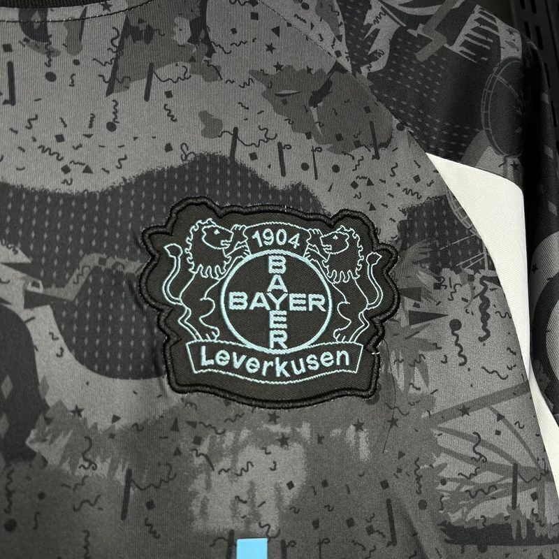 24/25 Bayer Leverkusen Away Gray and Black Jersey — foto 4